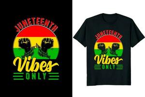 Juneteenth Day T-shirt Design vector