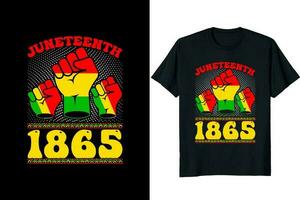 Juneteenth Day T-shirt Design vector