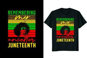 Juneteenth Day T-shirt Design vector