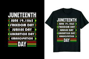 Juneteenth Day T-shirt Design vector