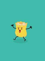 Dim Sum Delight Meet the Cute and Cheerful Happy Dim Sum happy vector