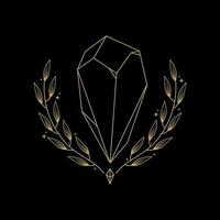 mysterious golden magical diamond vector design