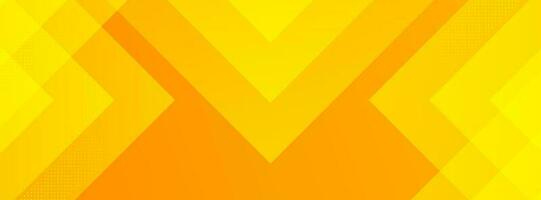 Modern banner background. colorful, yellow and orange gradations, overlapping, memphis style. vector