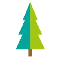 Geometric cute tree png