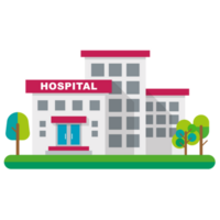 ilustração de prédio de hospital png