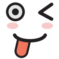 komisch Gesichts- Emoticons png