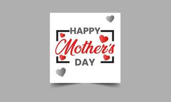 Mothers day for woman and child love you mum message vector