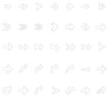 arrows icon set vector