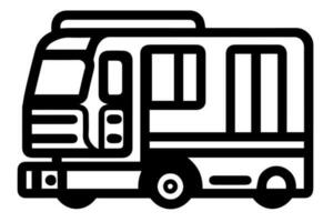 camión vector icono retro transporte entrega vehículo