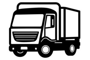 camión vector icono retro transporte entrega vehículo