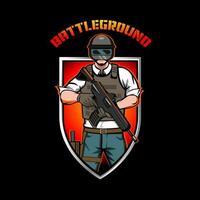 Battleground insignia illustration vector