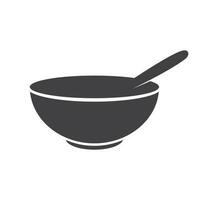 Bowl icon isolated vector illustration.