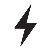 Lightning flash icon isolated vector illustration.