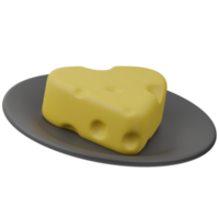 queso agricultura 3d ilustración png