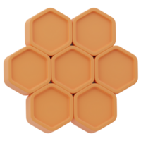 Honeycomb Agriculture 3D Illustration png