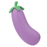 Eggplant Agriculture 3D Illustration png