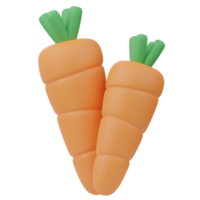 carota agricoltura 3d illustrazione png