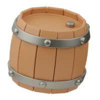 Barrel Agriculture 3D Illustration png