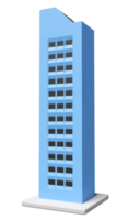 skyscraper building icon isolated. 3d render illustration png