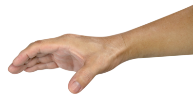 Hand halten etwas isoliert png