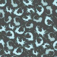 seamless pattern with blue splashes and splashes of water on a dark gray background vector