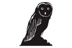 animal - hibou silhouette png