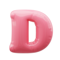 3d alphabet ballon png