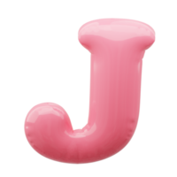 3d alfabet ballon png