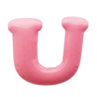 3D alphabet balloon png