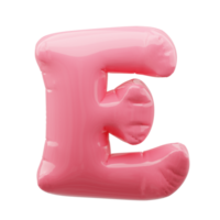 3D alphabet balloon png