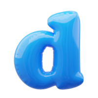 3D alphabet balloon png