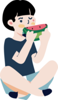 personas es comiendo verano Fruta png gráfico clipart diseño