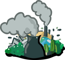 environment pollution png graphic clipart design