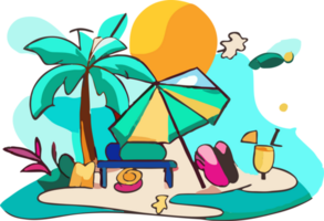 Sommer- Ferien png Grafik Clip Art Design