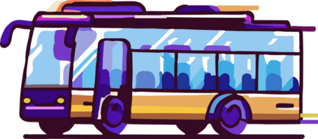 Public transport png graphic clipart design