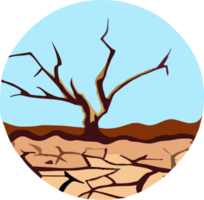 Drought png graphic clipart design