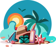 zomer vakantie PNG grafisch clip art ontwerp