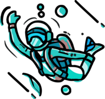 Diving png graphic clipart design