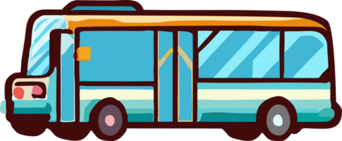 Public transport png graphic clipart design