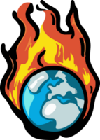 Global warming png graphic clipart design