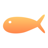 A fish with transparent background, PNG Sticker illustration