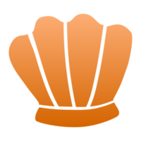 A scallop with transparent background, PNG Sticker illustration