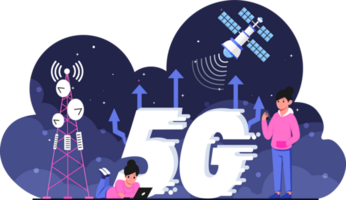 Móvel sem fio 5 ª geração tecnologia fundo Projeto ilustração. 5g sem fio rede tecnologia conceito png