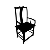 Nice Wooden Chairs Silhouette vector, Chair silhouette vector. vector