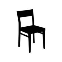 Nice Wooden Chairs Silhouette vector, Chair silhouette vector. vector