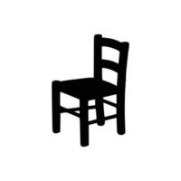 Nice Wooden Chairs Silhouette vector, Chair silhouette vector. vector