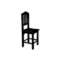 Nice Wooden Chairs Silhouette vector, Chair silhouette vector. vector