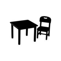 Nice Wooden Chairs Silhouette vector, Chair silhouette vector. vector