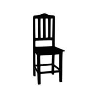 Nice Wooden Chairs Silhouette vector, Chair silhouette vector. vector