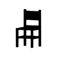 Nice Wooden Chairs Silhouette vector, Chair silhouette vector. vector